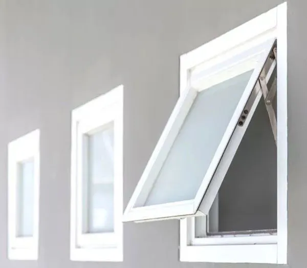 Cửa nhôm kính dạng mở hất dùng làm cửa sổ thông gió